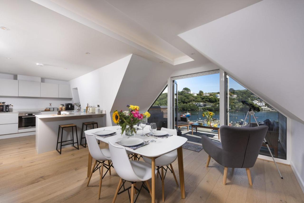 Fowey Penthouse, Fowey Apartment Bagian luar foto